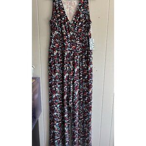 NWT MARKET & SPRUCE Floral Fall Jumpsuit Career Stitch Fix NWT 100$ Lg Dress